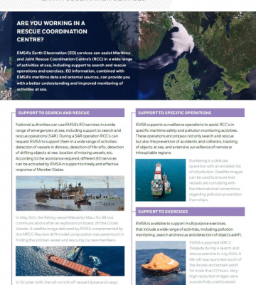 Earth Observation services infosheet - Supporting Rescue ...